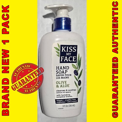 #ad Kiss My Face Moisturizing Hand Soap Olive amp; Aloe 9 oz AUTHENTIC SEALED $15.00
