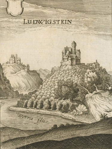 LUDWIGSTEIN (WELESHAUSEN) - Burgansicht - Merian - Kupferstich 1655