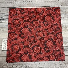 EDC HANK W/MICROFIBER BACK 8  - FLOWERS WITH RED AND BLACK COLORS HANDKERCHIEF