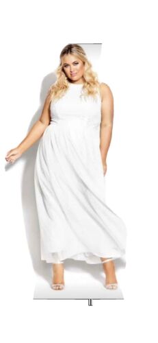 city chic xl white formal dress. brand new, never worn - Picture 1 of 3
