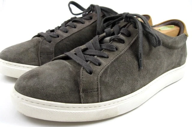 Allen Edmonds "Courtside" Informal Zapatillas bajas Gamuza 9.5 D Gris (550N) Foto 3 de 4