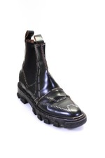 Balenciaga Womens Leather Top Stitch Low Heel...