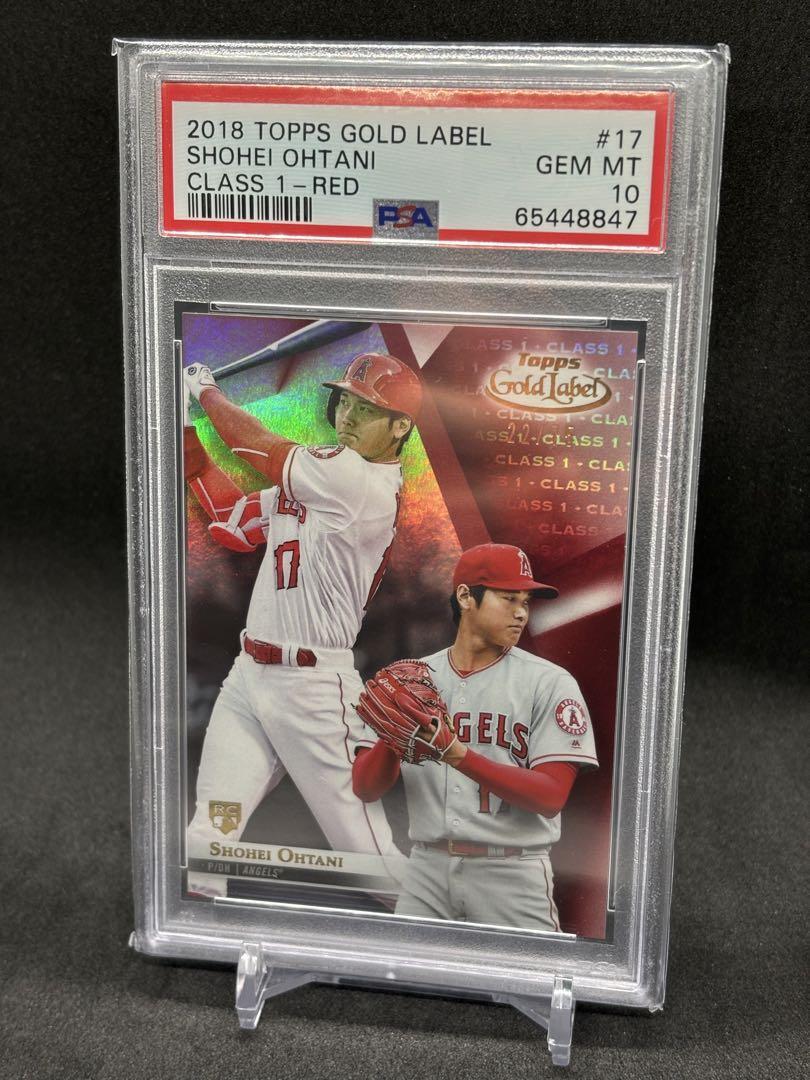 SHOHEI OHTANI 2018 TOPPS GOLD LABEL #17 ROOKIE CLASS 1 RED
