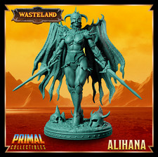 Alihana Warrior -Wasteland-3D Printed Resin RPG/Tabletop Gaming Miniature/Bust