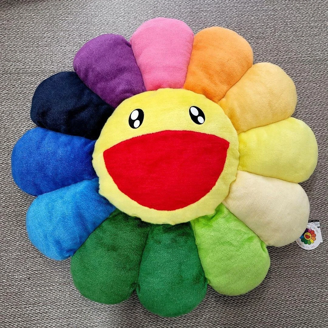 Takashi Murakami Rainbow Flower Cushion Pillow plush 1m 100cm kaikai kiki  New