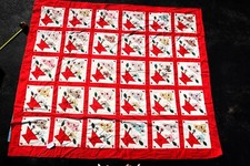 Vtg Patchwork Pattern Floral Butterfly King Quilt Measures 76x89 In. Beautiful