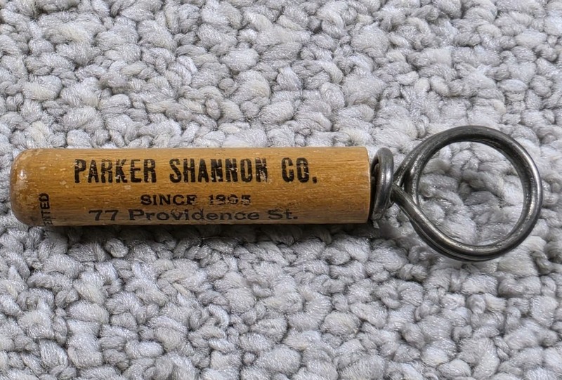 Vintage Parker Shannon Co. Boston Hotel Statler Advertising Wood Corkscrew