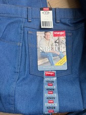 Wrangler Hero Stretch Jeans Men  s Size 42x29 42x30 Flex Fit Comfort USA New READ