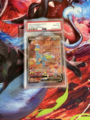 PSA 10 Machamp V (Alternate Full Art) 172/189 Astral Radiance Holo