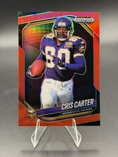 2025 Panini Prizm Black - Cris Carter #86 Red Prizm /299