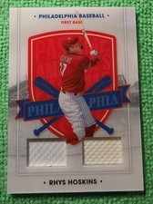 2021 Panini Chronicles - America's Pastime Swatches Red #77 Rhys Hoskins (MEM)