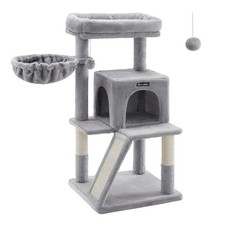 Feandrea Cat Tree, Small Cat Tower with Widened Perch for Large Cats Indoor, ...