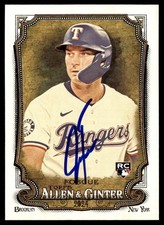 2024 Topps Allen & Ginter Baseball Justin Foscue RC Texas Rangers #253 Signed