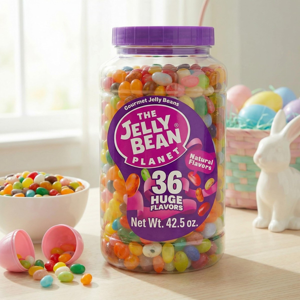 The Jelly Bean Planet, Gourmet Jelly Beans Gift 42.5 Oz Jar - 36