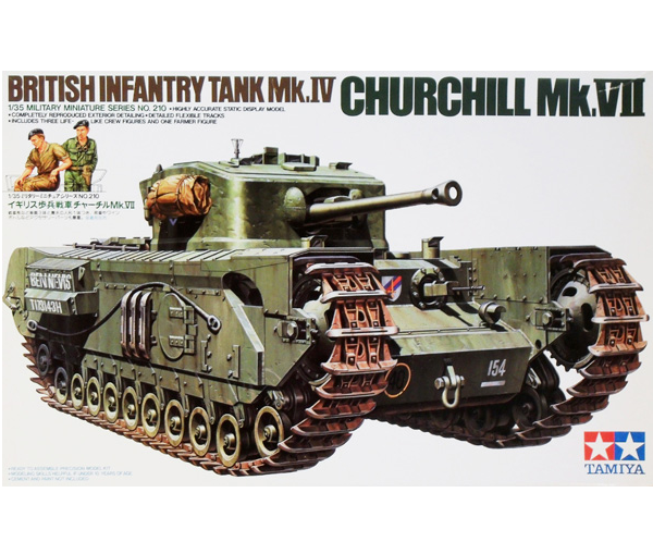 Tamiya 35210 Churchill Mk.VII British Infantry Tank 1:35 Scale Kit