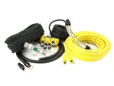 20mm² OFC Kabelkit 5m 4-Kanal Cinch - Hollywood PRO 44 - Kabelset Powerkabel