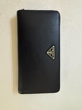 AUTHENTIC  PRADA SAFFIANO LEATHER LONG ZIP AR...