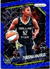 2025 Panini Prizm WNBA #130 Tyasha Harris Blue Velocity Prizms