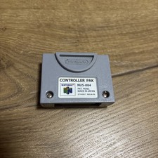 N64 Controller Pak NUS-004 OEM Official Nintendo 64 Memory Card - Tested CLEAN