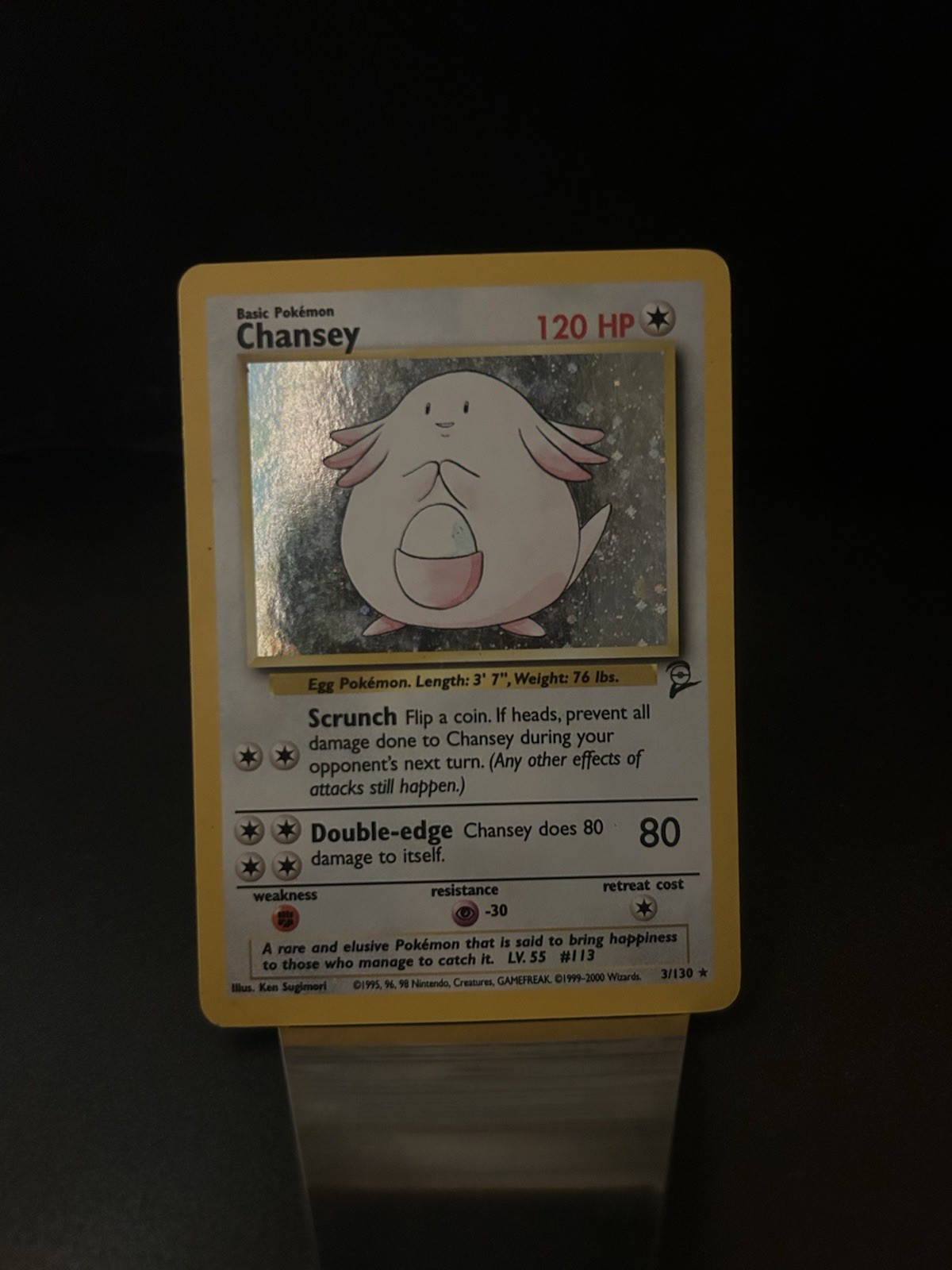 Pokémon TCG Chansey Base Set 2 Holo Rare 3/130 English