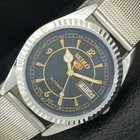 JAPAN VINTAGE REFURBISHED SEIKO 5 AUTOMATIC 6309A MENS BLUE DIAL WATCH a443296-1