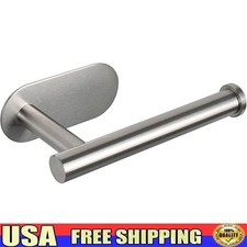 Self Adhesive Stainless Steel Toilet Paper Holder Rustproof Easy Installation US