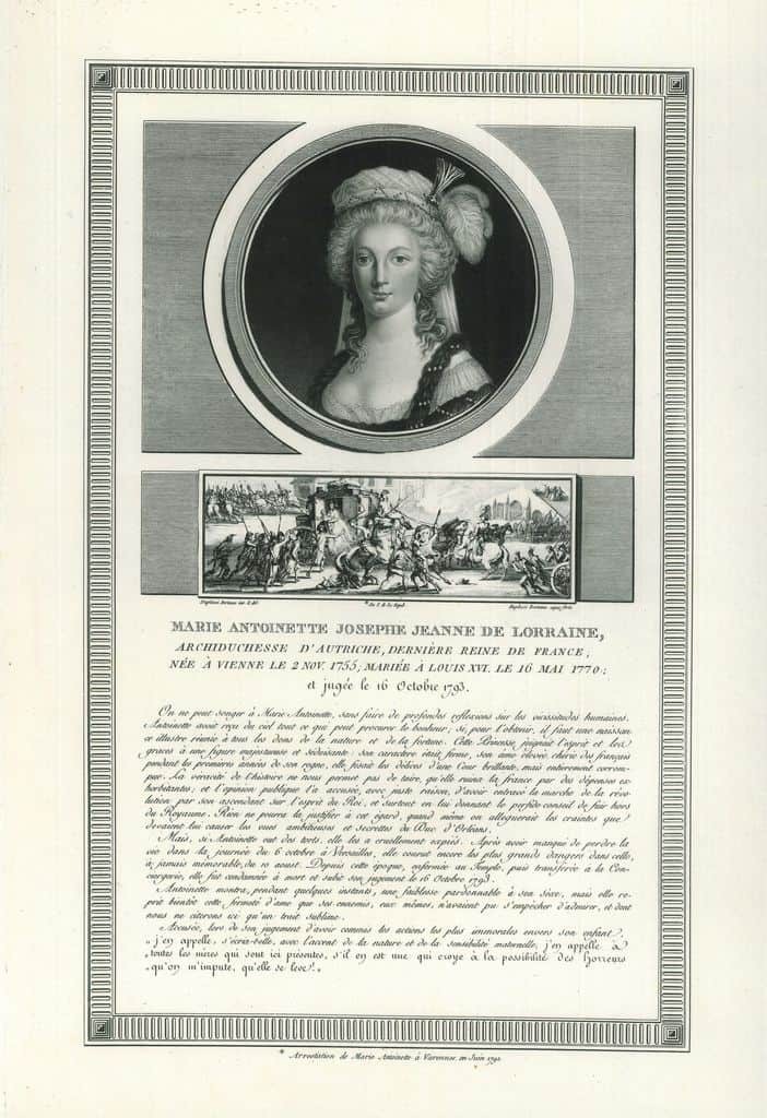 Portrait of Marie Antoinette of Austria