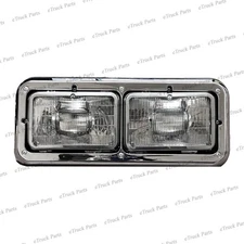 Kenworth W900 T800 T600 Passenger Side Headlight Assembly w/ Bezel