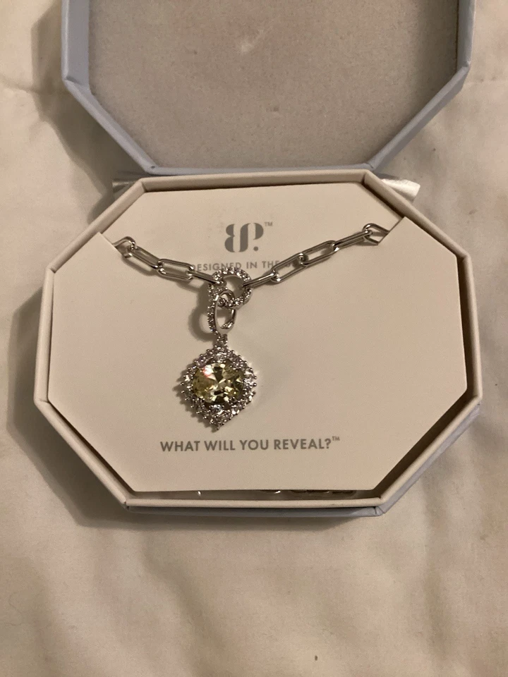 Collar Bomb Party OG NK21586 Songbird's Secret Limón Cuarzo Circonita cúbica Foto 2 de 4