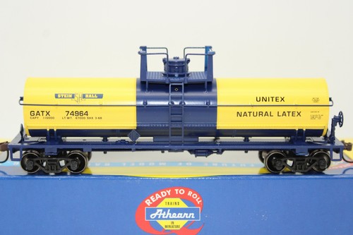 Coche cisterna química de látex Athearn escala HO GATX Stein Hall #74964 7291 | Zustand: Used
