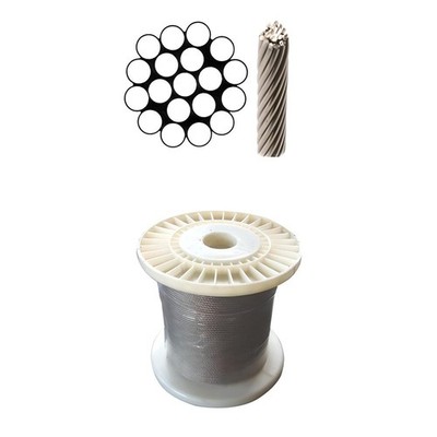 5 Meter Drahtseil 1x19 A4 316 Edelstahl 2 3 4 5 6 8 10 mm Metallseil 