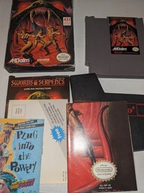 Swords and Serpents Nintendo Entertainment System 1990 NES CIB Acclaim RPG Games
