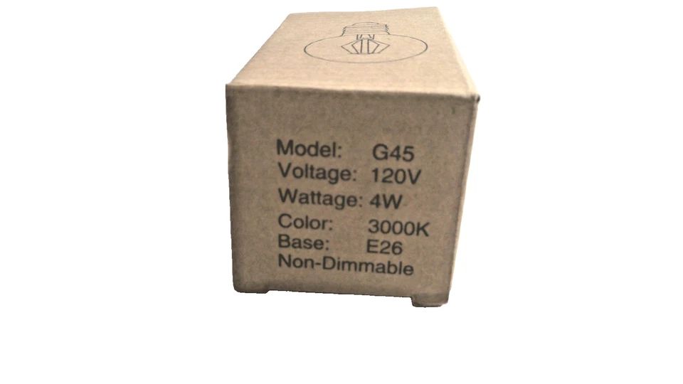 Three Model G45 Bulbs 120v 4W E26 Base, Non-Dimmable G19 - Image 2 of 3