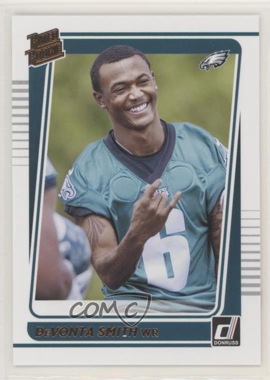 2021 Panini Donruss Rated Rookie Portrait DeVonta Smith #261 09if