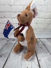 Australia Soft Toy Collection Kangaroo w/Baby Joey Plush Stuffed Animal NEW 