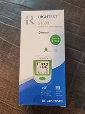 Rightest GT333 Blood Glucose Monitoring System, Bluetooth New in Box  - 044