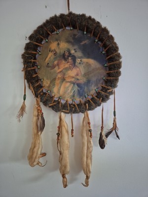 Indianer Traumfänger Indianer 24 Zoll Original Vintage, Apache