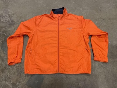 Polo Sport Ralph Lauren Jacket Mens XL Orange Windbreaker Full Zip Lightweight