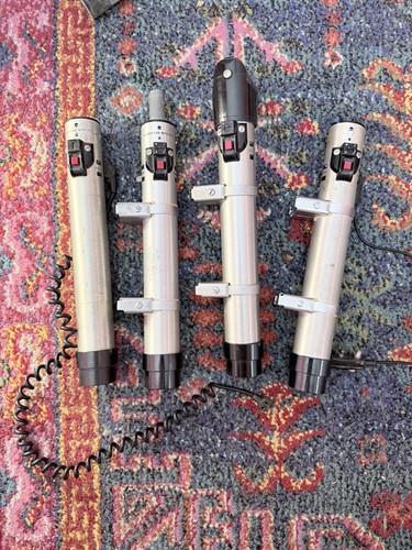 Lot of 4 - Graflex 3-Cell 2773 11" Graflite Flash Handle Star Wars Lightsaver!