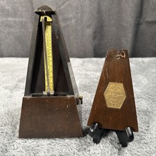 Antique Seth Thomas Wood Wind Up Metronome De Maelzel Working Condition