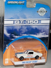 GREENLIGHT 1/64 1965 SHELBY GT-350 1/64 DIECAST CAR REYNOLDS FORD MUSTANG WHITE