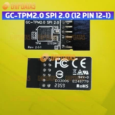 Original New Gigabyte GC-TPM2.0 SPI 2.0 12 Pin 12-1 TPM Trusted Platform Module
