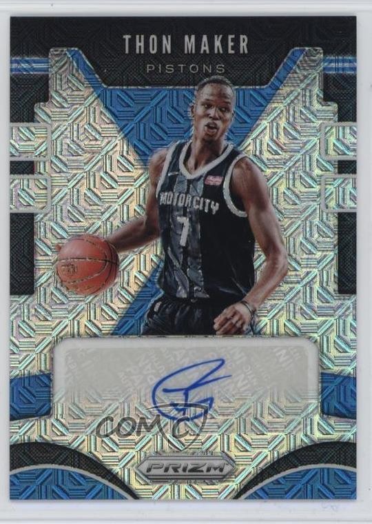 2019-20 Panini Prizm Signatures Mojo Prizm 11/25 Thon Maker #SG-TMK Auto 0m89