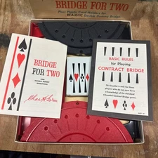 Vintage 1964 Milton Bradley Chas H Gorens Bridge for Two Fine Edition Complete
