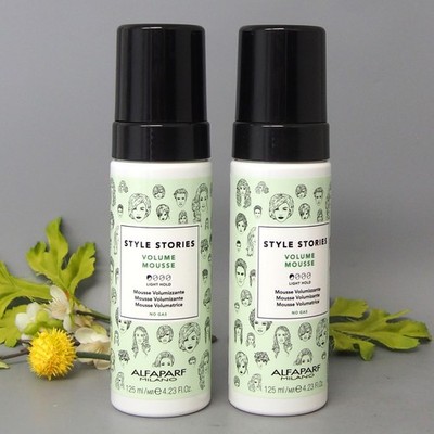 2 PACK Alfaparf Milano Style Stories Volume Mousse, Light Hold, 4.23oz / 125ml