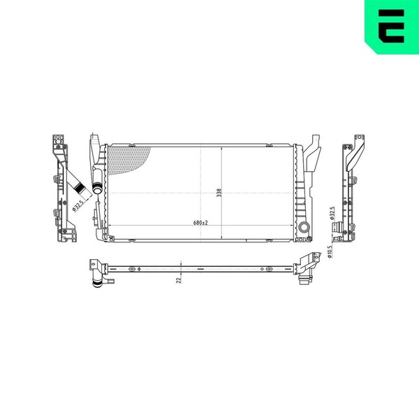 MotorküHler WasserküHler ERA 673370 FüR BMW 2Er Active Tourer F45 F46 X1 F48 216-image