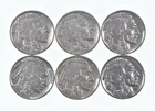 1930-1937 XF/AU Better Condition: Great Detail in Buffalo Horn 6 Coin Lot *704