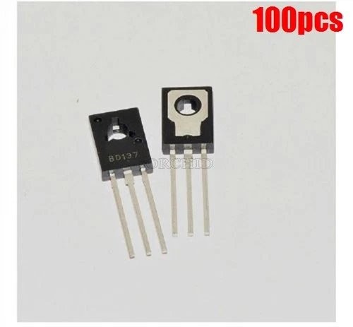 100Pcs BD137 Transistor Npn 1.5A 60V TO126 ng