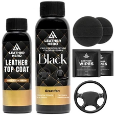 Leather Steering Wheel Repair Kit – Restore Peeling Leather & Clean