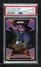 2018-19 Panini Prizm Fireworks Silver Prizm Anthony Davis #20 PSA 10 GEM MT 5xx